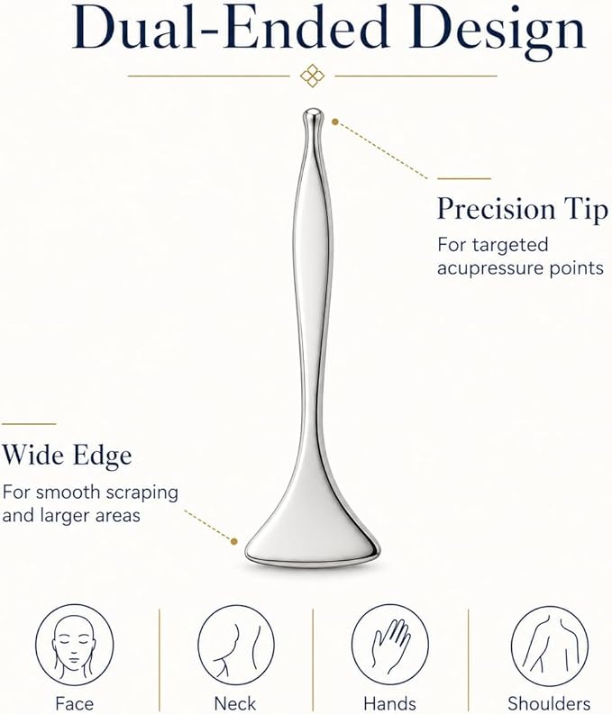 2-in-1 Acupressure Massage Pen, Dual-Ended Stainless Steel Acupuncture Pen & - Image 4