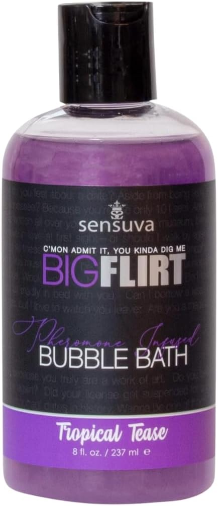 Big Flirt Pheromone Bubble Bath | Tropical Tease 8 fl.oz. - Image 3