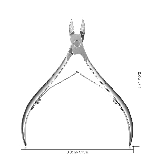 3Pcs Cuticle Clipper Stainless Steel Scissors Professional Cuticle Dead Skin - Image 2
