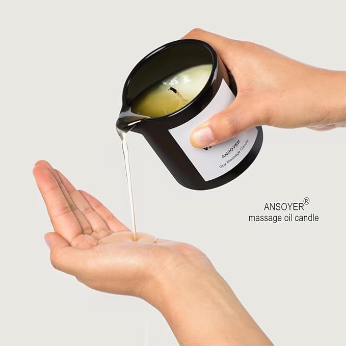 Massage Oil Candle for Men, Ultra Hydrating Body Care - Image 2