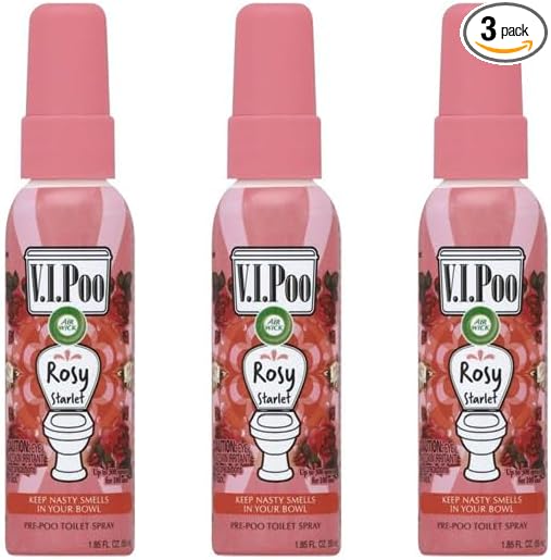 Air Wick V.I.P. Pre-Poop Toilet Spray | Rosy Starlet Scent | Contains Essential by AirWick