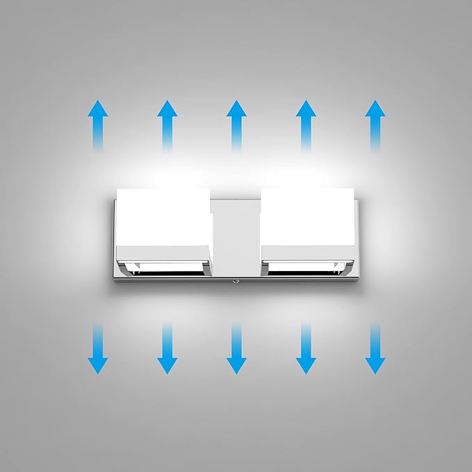 Tipace LED Dimmable Modern 2-Light Vanity Fixture - Image 3