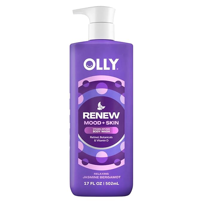 OLLY Renew Body Wash with Vitamin D, Retinol & Botanicals – Nourishing Cleanser by OLLY