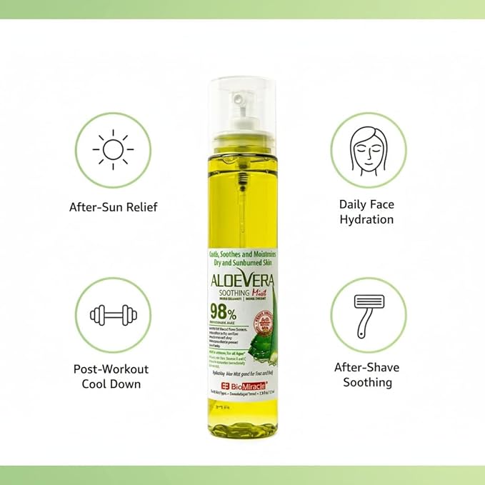BioMiracle 98% Organic Aloe Vera Mist - Image 4