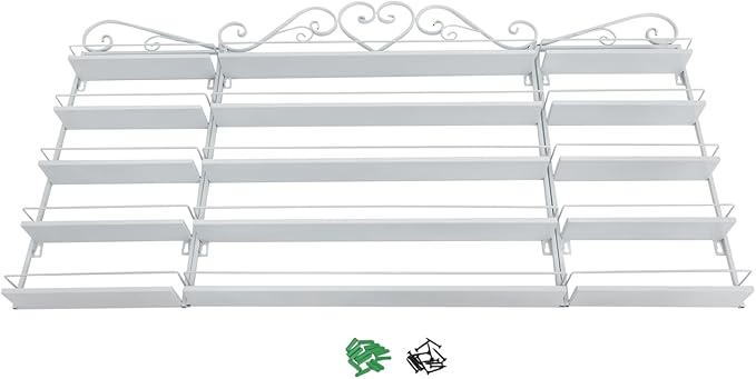 5-Tier Wall-Mounted Nail Polish Storage Racks Set of 3, Metal Cosmetic Display - Image 9