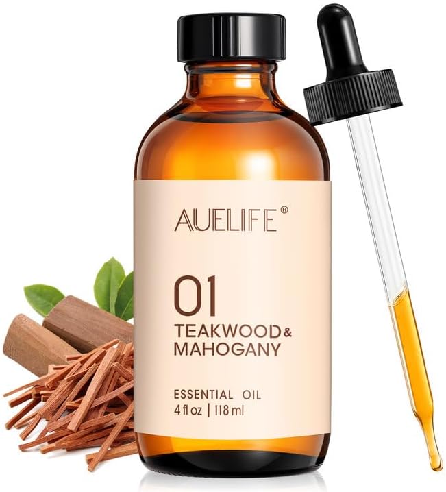 Teakwood & Mahogany Essential Oil, Fragrance Oil by Auelife