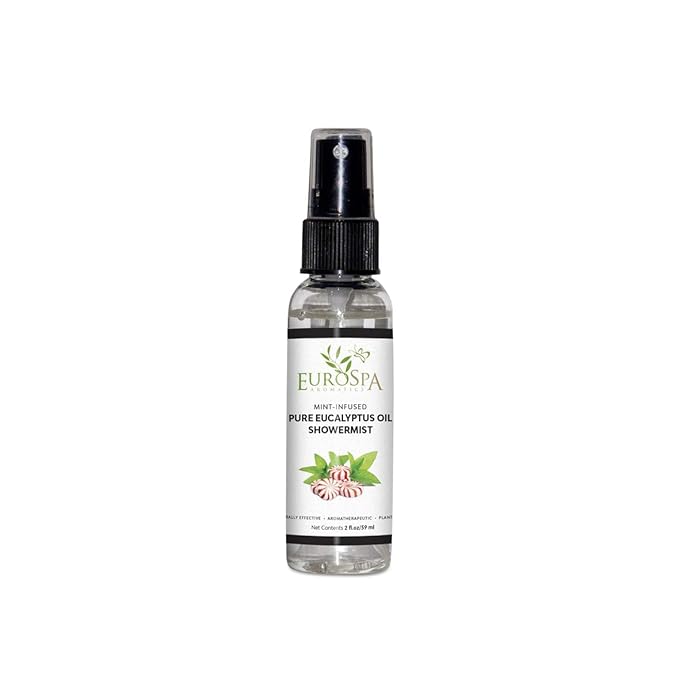 EuroSpa Aromatics Pure Eucalyptus Oil ShowerMist and Steam Room Spray, by EuroSpa+Aromatics