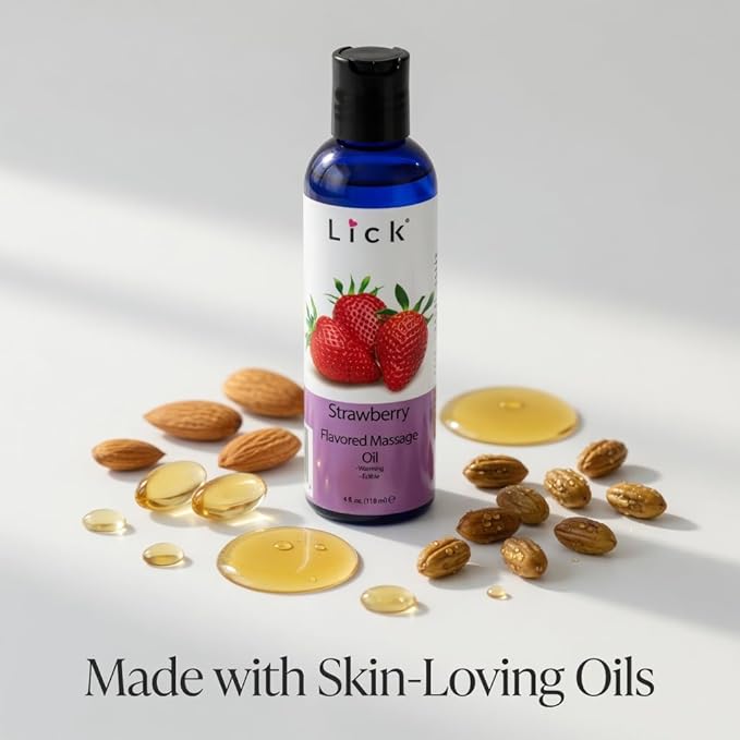 Lick Strawberry Flavored Massage Oil - Image 8