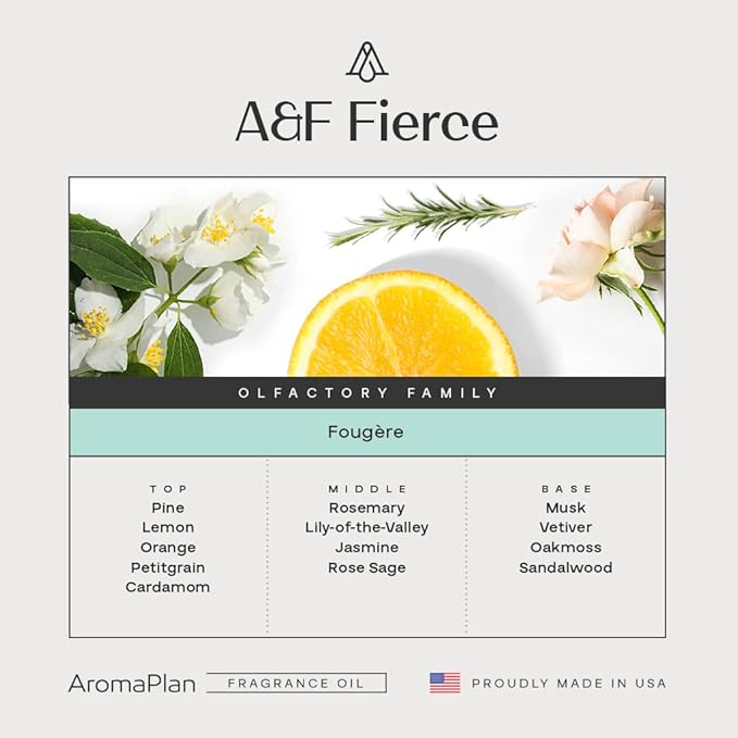 AromaPlan Hotel Scents Inspired by A+F Fierce 16 Fl Oz, Home Luxury Aroma & - Image 2