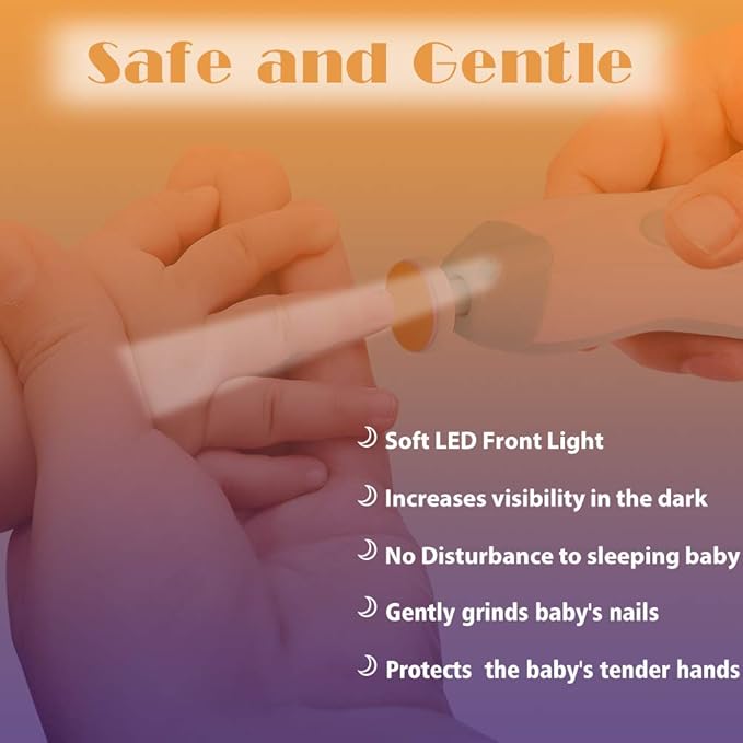 Baby Nail Trimmer Electric Nail File Baby Nail Clippers, 20 in 1 Safe Nail - Image 5