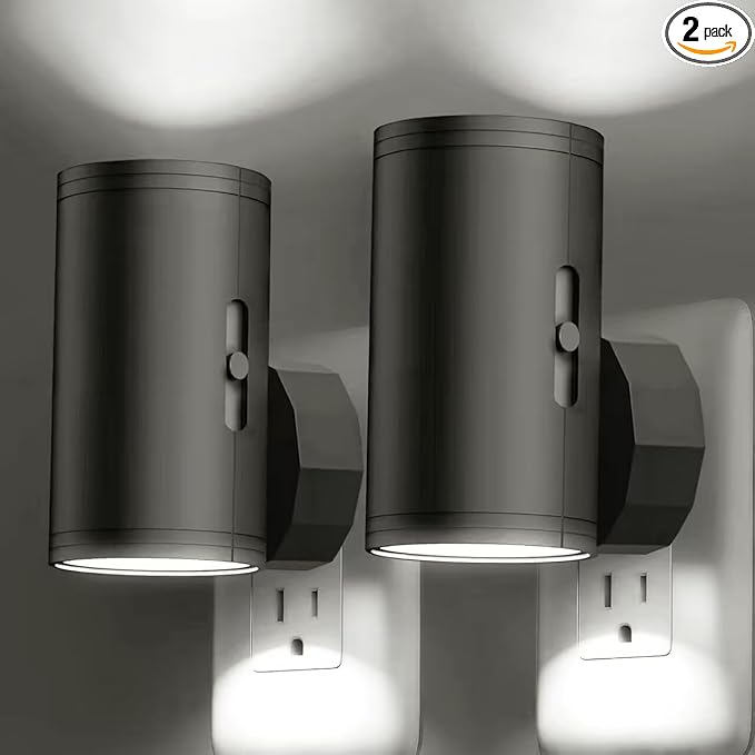 TSEXES LED Night Light Plug in, Modern Night Lights Plug into Wall, Dusk to by SuperBrightLEDCornLightBulb