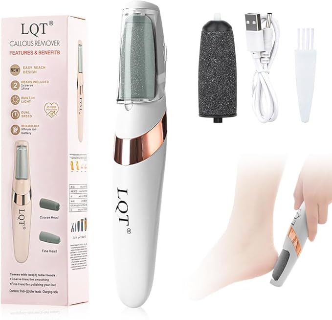 LQT® Electric Foot File – Rechargeable Callus Remover by LQT