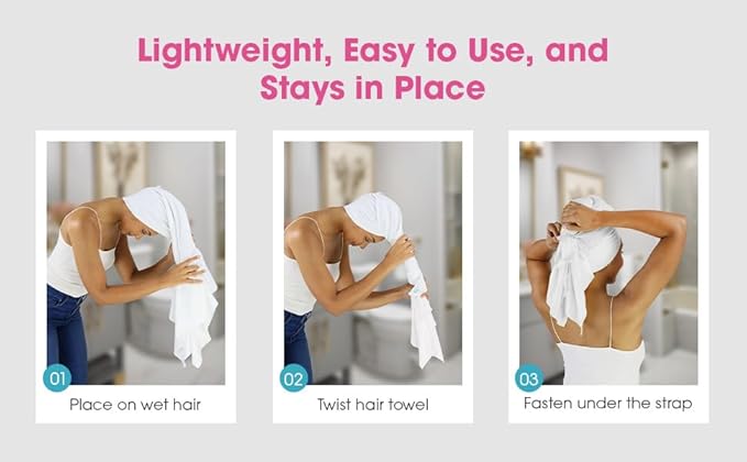 Hair RePear The Ultimate Hair Towel – Standard 21" x 44" Cotton Hair Towel - Image 5