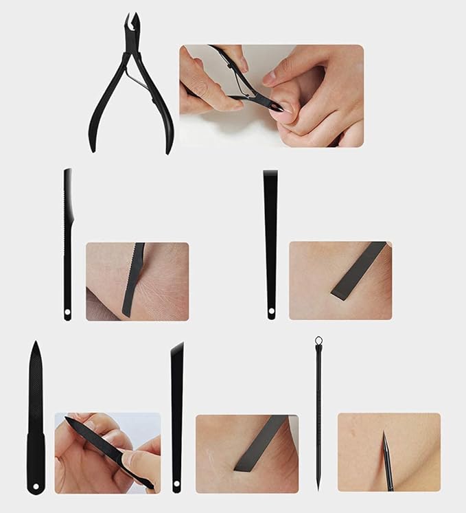 Nail Clippers Sets High Precisio Stainless Steel Nail Cutter Pedicure Kit Nail - Image 4