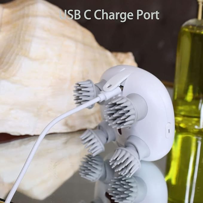Electric Scalp Massager, Head Scratcher Mimics Four-Finger Kneading Massage - Image 7