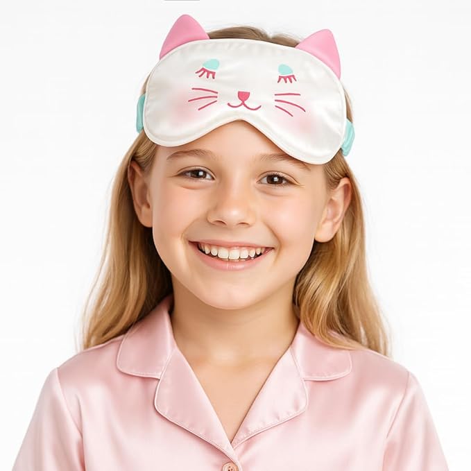 Orose Kids Silk Sleep Mask Cute Adjustable Original Design - Image 2