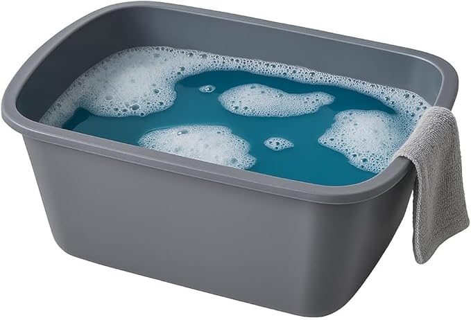 Vakly Wash Basins – Rectangular Plastic 7-Quart Graduated Hospital Soaking Tub - Image 5