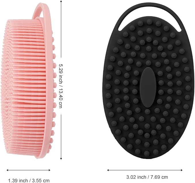Soft Silicone Body Scrubber 6 PCS Silicone Body Shower, Silicone Loofah 2 in 4 - Image 4