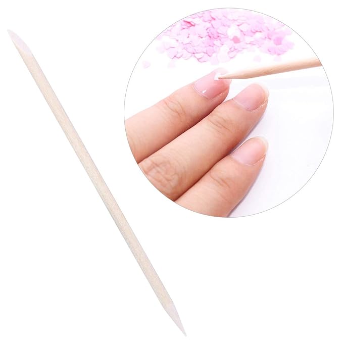 BTYMS 300 Count Orange Wood Stick 4.5 inch Cuticle Pusher Remover Orangewood - Image 4