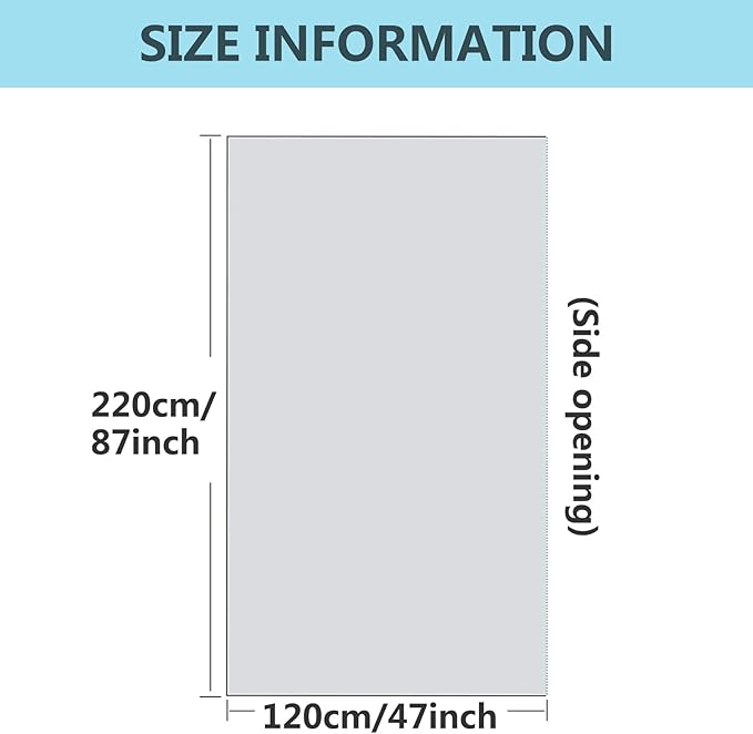50 Pieces Disposable Plastic Sheeting, - Image 2