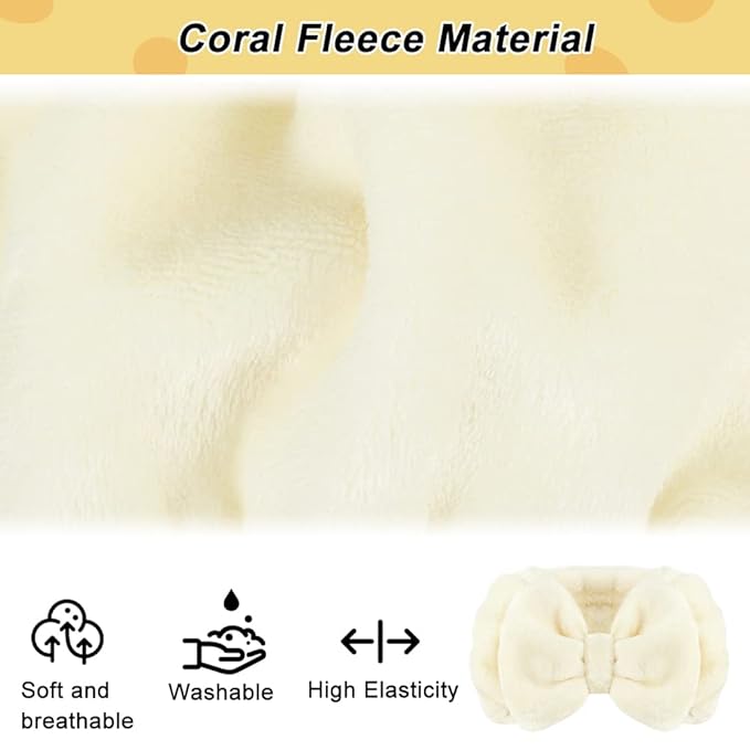 Shintop Spa Headband Soft Carol Fleece Makeup Headband - Image 3