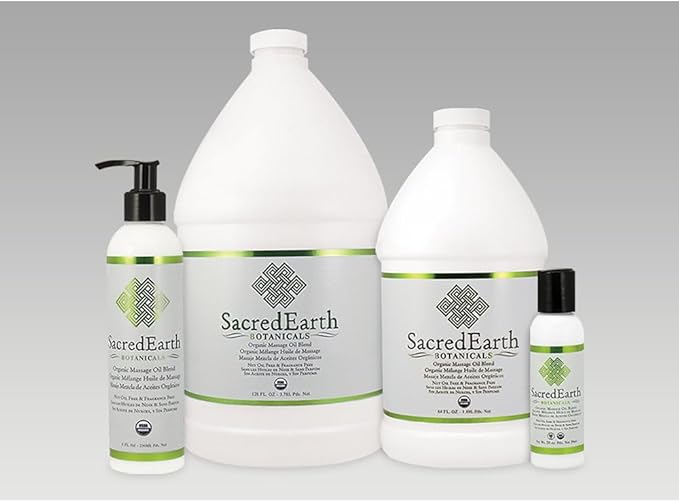 Organic Massage Oil Blend by Sacred+Earth+Botanicals