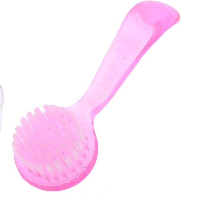 uxcell Plastic Grip Round Bristle Face Facial Cleaning Washing Brush Skin Care - Image 5