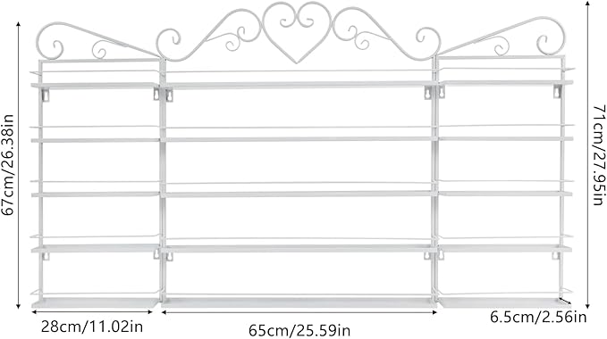 Nail Polish Rack Wall Mounted, Metal Nail Polish Storage Holder - Image 3