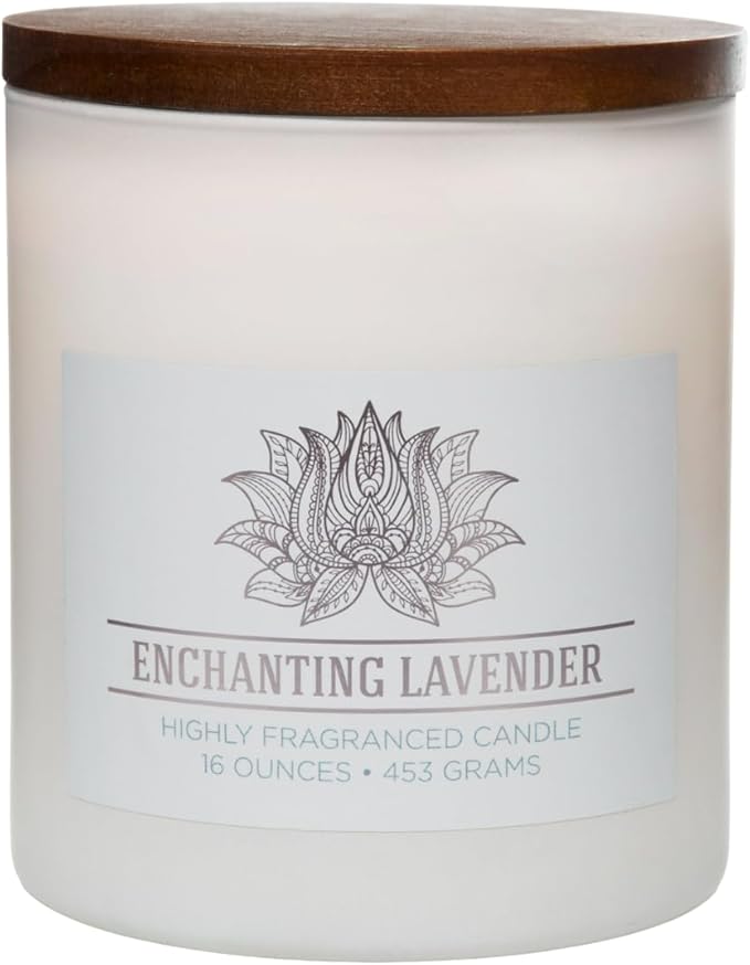 Carolina Enchanting Lavender Scented Candle, 16 oz Wellness Relaxing by CAROLINA