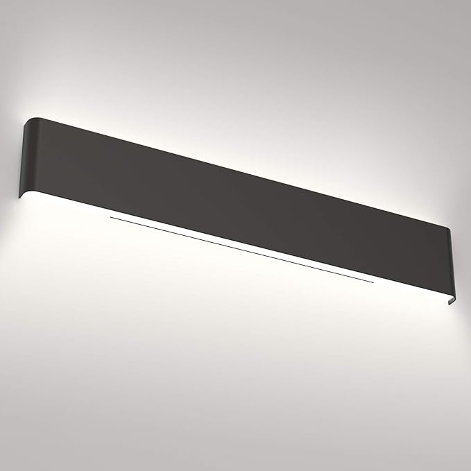 Aipsun 32.6 inch Modern Black Vanity Light Fixtures LED Black Bathroom Wall by Aipsun