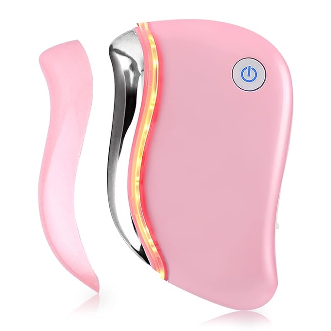 Aikertec Heat Electric Gua Sha Tool, 4-in-1 Multi-Function Anti-Aging Face by Aikertec