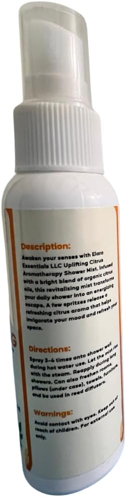Uplifting Aromatherapy Shower Spray – Energizing Citrus Mist - Image 3