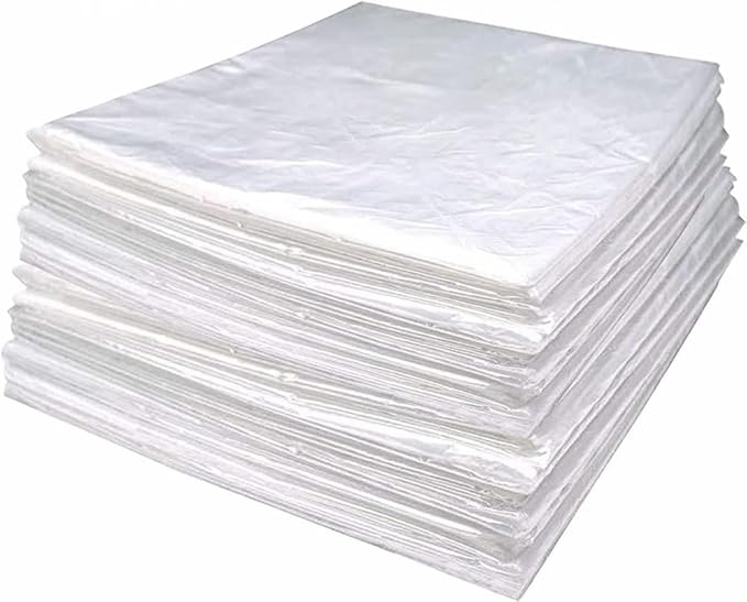 50 Pieces Disposable Plastic Sheeting, Sauna Blanket Liners Side Opening by Unknown