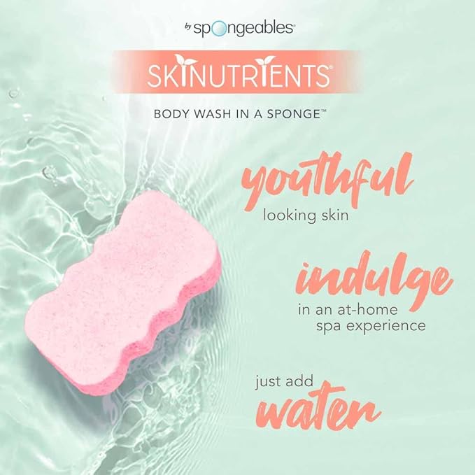 Spongeables Body Wash in a 20+ Wash Sponge, Sweet Grapefruit - Image 4