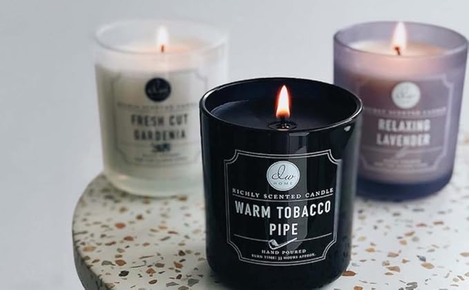 DW Home Warm Tobacco Pipe Scented Candles, 15 oz Large Double Wick Jar - Image 8