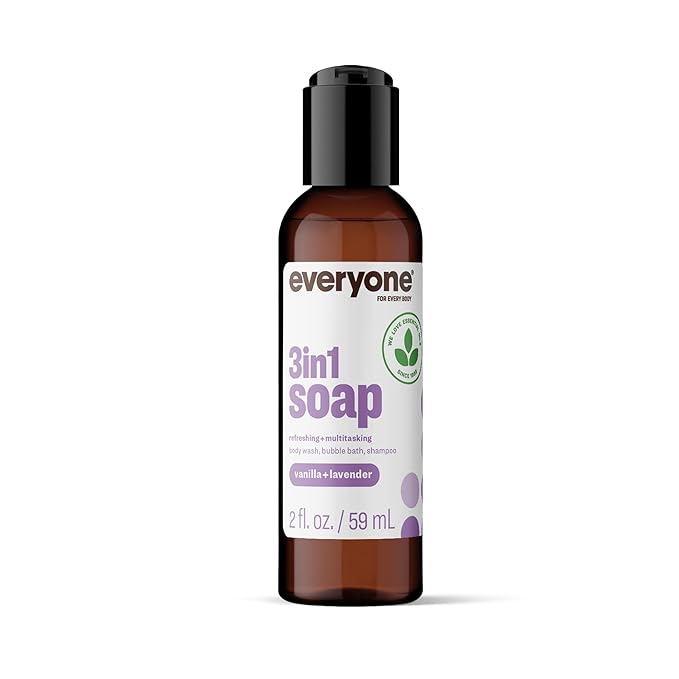 Everyone 3-in-1 Soap Body Wash, Bubble Bath, Travel Size, 2 Ounce, Vanilla and - Image 2