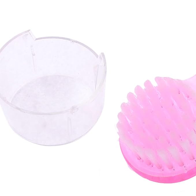 uxcell Plastic Grip Round Bristle Face Facial Cleaning Washing Brush Skin Care - Image 6
