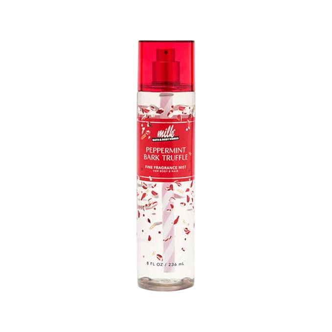 Bath and Body Works Peppermint Bark Truffle Fine Body Fragrance Mist 8 Fluid by BathBodyWorks