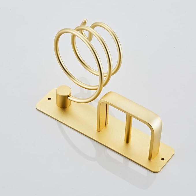 YUET Hair Dryer Holder Hairdryer Station Wall Mounted Shelf Bracket - Image 6