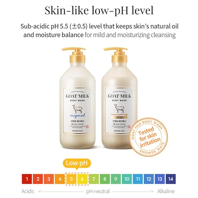 SHOWERMATE Goat Milk Body Wash Manuka Honey 27 fl oz / 800 ml - Image 6