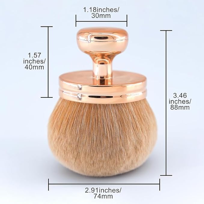 Body Makeup Brush Extra Large Oval Self Tanning Brush Multipurpose 74mm - Image 7