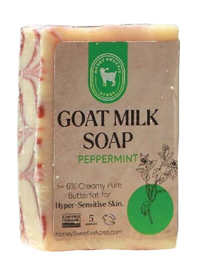 Honey Sweetie Acres Peppermint Goat Milk Soap by HoneySweetieAcres