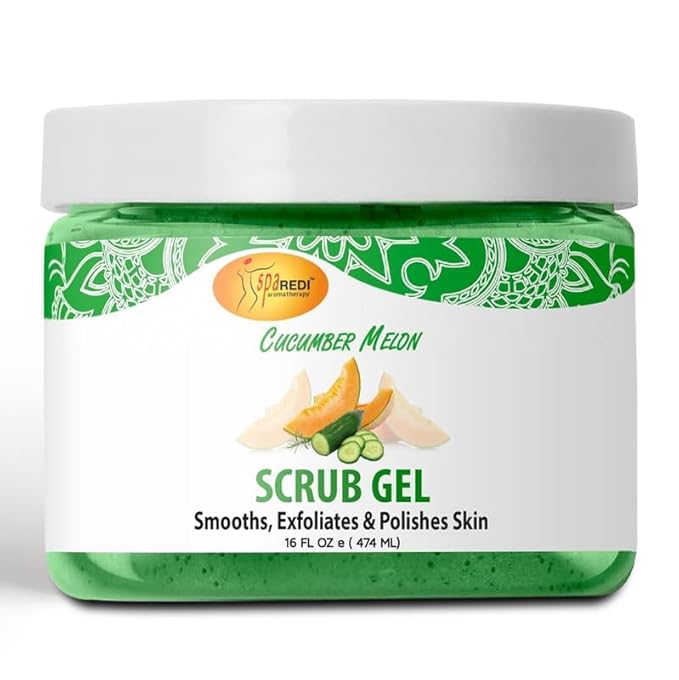 SPA REDI – Exfoliating Scrub Pumice Gel, Cucumber Melon, 16 oz by SPAREDI