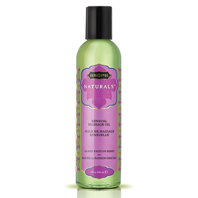 Kama Sutra Naturals Massage Oil Island Passion Berry, 8 Fluid Ounce by KAMASUTRA