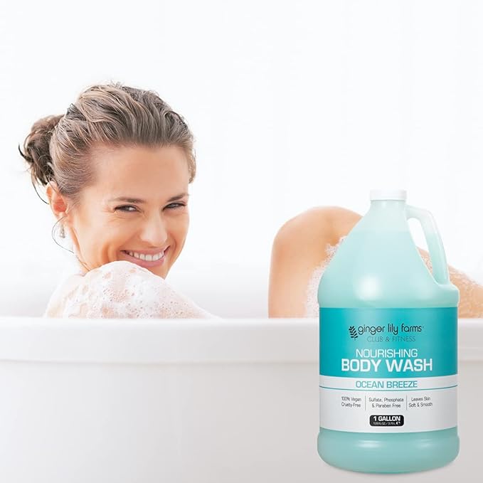 Ginger Lily Farms Club & Fitness Nourishing Body Wash, 100% Vegan & Cruelty-Free - Image 6