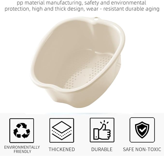 Foot Soaking Tub Sturdy Soaking Feet Bucket Large Size Foot Basin Thickened - Image 6