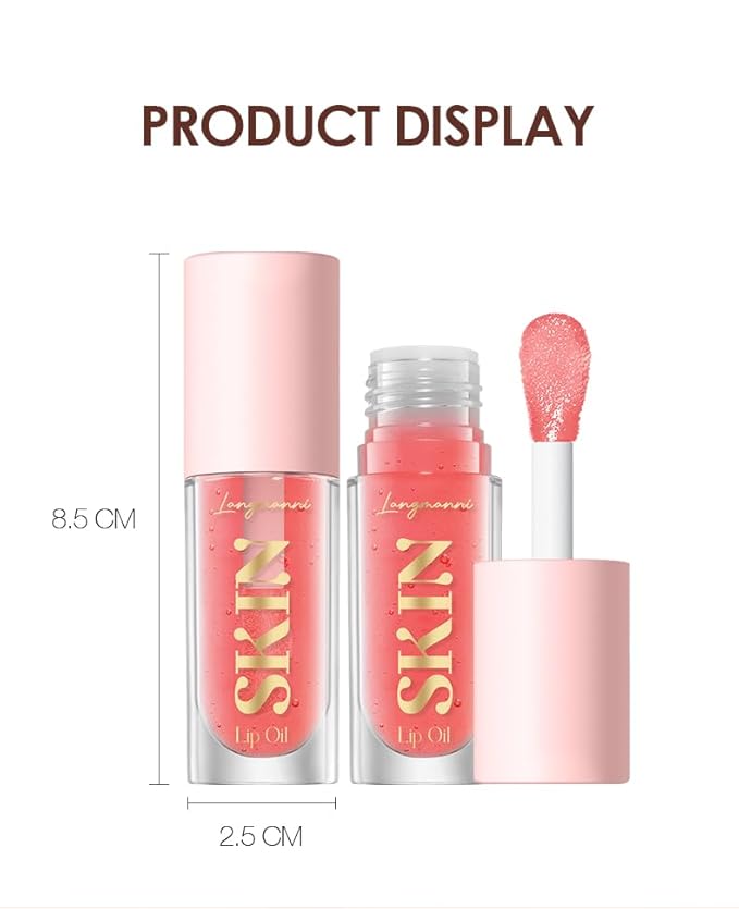 LANGMANNI Lip Oil, No-Sticky Gloss Lip Balm Lip Care, Fruit Flavoured Lip Oil - Image 9