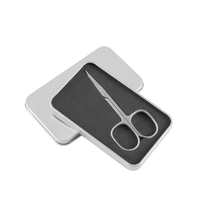 LIVINGO Premium Manicure Nail Scissors, Dry Skin Curved Blade 3.5 inch - Image 6