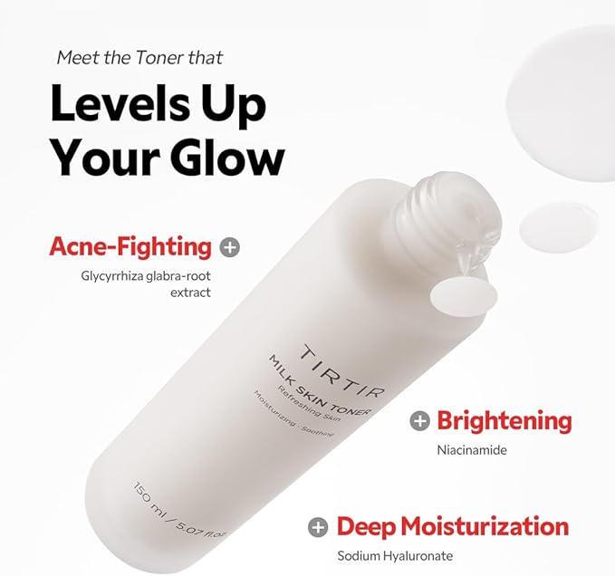 TIRTIR Milk Skin Rice Toner | Deep Moisturizing, Hydrating Toner - Image 4