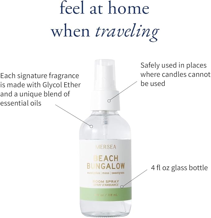 MERSEA Luxury Room Spray, Beach Bungalow, 4 oz - Image 2